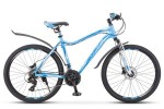 Велосипед 26' рама женская, алюминий STELS MISS-6000 D диск, голубой, 21 ск.,17' V010 LU083853 (А21)